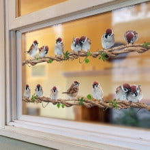 CxhicLuv Cute Animal Wall Stickers, Self-Adhesive Decorative Decals, Color-Changing Kids Room Wall Decor, Ideal for Bedroom & Playroom, Creative & Fun for Children