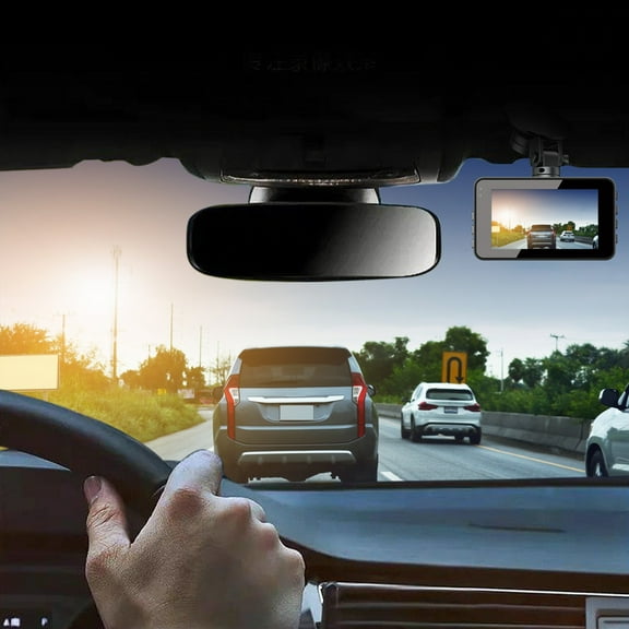 CxhicLuv Dash Cam, Auto Driving Recorder, 1080P Screen 140° Wide Angle Parking Monitor, Car Safety Electronics Kit, Video Recording for Drivers, Car Owners, Black