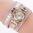 thumbnail image 1 of CxhicLuv Diamond Bracelet Watch, Women's Jewelry Accessory, Great for Parties, Daily Wear, Gifts, Elegant & Fashionable, Valentine's Day, Christmas, Suitable for Lovers, Friends, Purple, 1 of 3