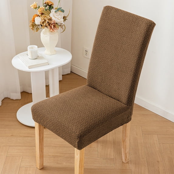 CxhicLuv Dining Chair Covers, Stretch Slipcovers for Kitchen & Dining Room, Full Seat & Back Protector, Soft Washable Fabric, Elegant Leaf Pattern for Home & Restaurant Chairs