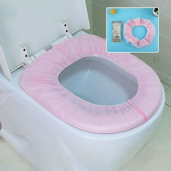 CxhicLuv Disposable Portable Toilet Seat Covers, Non-Woven Fabric, Travel Essential for Hotel, Airplane, and Public Toilets, Individually Packaged, Elastic & Stretchable, Hygienic Protection