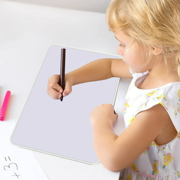 CxhicLuv Double-sided Magnetic Writing Memo Board, 29.7x21cm, Office/School Whiteboard with Strong Magnet, Multifunctional for Home & Classroom, Memo & Decoration Board for Desk or Wall