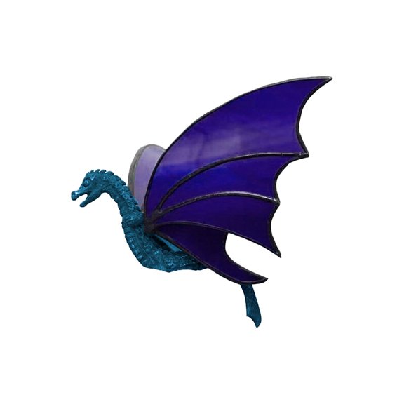 CxhicLuv Dragon Resin Hanging Ornament, Colorful Glass Dragon Sculpture for Home, Garden, and Outdoor Decoration, Handcrafted Craftsmanship, Unique & Vibrant Artwork