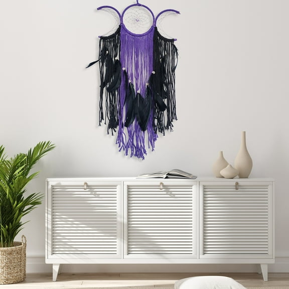 CxhicLuv Dreamcatcher Gift of Healing, White/Purple Dream Catcher Woven Home Décor Pendant, Boho-Inspired Bedroom & Living Room Wall Hanging, Spiritual Dream Catcher for Christmas Décor & Gift