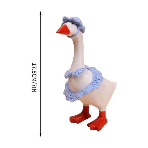 CxhicLuv Easter Goose Outfit, 23 Inch Garden Statue Apparel for Easter, Bunny & Carrot Design for Outdoor Decorations, Festive Porch Décor for Yard & Garden Statues, Easter Outdoor Décor