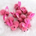 thumbnail image 1 of CxhicLuv Easter Mini Bunny Toys 10PC, 2×2 Inch, Stuffed Material, Cuddly Design, Great for Birthdays, Easter Hunts, Classroom Rewards, Easy to Clean, Suitable for Children, Gift Givers, Hot Pink, 1 of 3