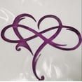 thumbnail image 1 of CxhicLuv Eternal Wrought Iron Heart Decor, Metal Wall Art, Ideal for Bedrooms, Living Rooms, Romantic & Durable, Suitable for Couples, Homeowners, 9.8x11.8 Inches, Purple, 1 of 1
