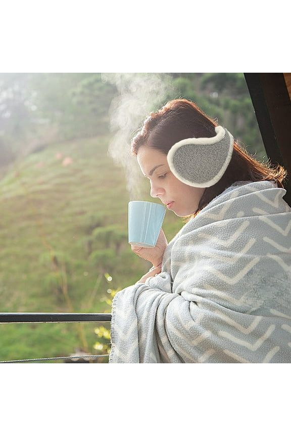 Faux Earmuffs, Winter Cycling Ear Protection, Thickened Ear Covers in Gray/Brown/Blue/Green/Purple, Stylish Ear Muffs for Cold Weather, Christmas Gifts for Men & Women