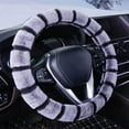 thumbnail image 1 of CxhicLuv Faux Wool Steering Cover, Winter Wheel Grip 15 Inch Cozy, Warm, Durable – Perfect for Cold Weather, Daily Rides Winter Drivers, Comfort Lovers, Black, 1 of 6