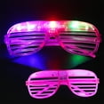 thumbnail image 1 of CxhicLuv Glow Glasses, LED Shades, 5.9×1.9 Inch Neon Flashing for Kids & Adults, Party Prop Supplies, Festive Light Decor, Party Goers, Night Event Attendees, Purple, 1 of 7