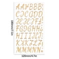 thumbnail image 1 of CxhicLuv Gold English Letter Stickers, Metallic Puffy Alphabet Stickers for DIY Crafts, Journaling, Gift Wrapping & Holiday Decorations, Easy to Peel & Stick, No Glue Needed, 1 of 2