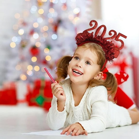 CxhicLuv Hair Band, Party Headband, New Year's Eve Christmas Festive Sparkling Design, Holiday Accessories, Festive Look Accent, Men, Women