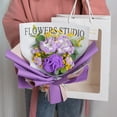 thumbnail image 1 of CxhicLuv Hand-woven Rose Bouquet, Crocheted, Long-lasting, Romantic, Ideal for Valentine's Day Gifts, Home Decor, Handcrafted & Meaningful, Birthday Present, Suitable for Girlfriends, 1 of 6