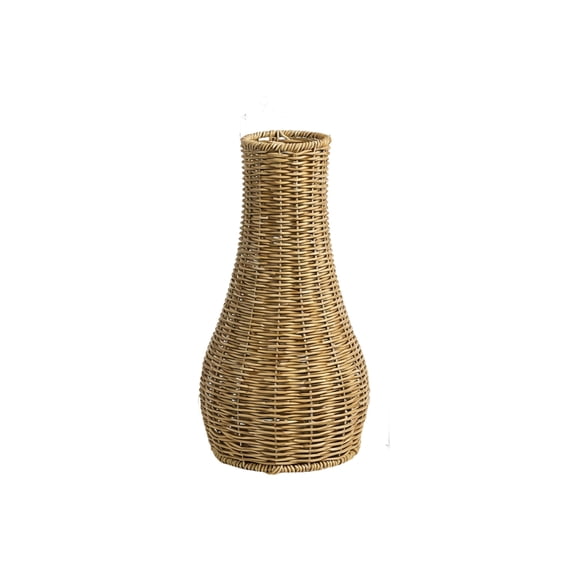 CxhicLuv Handmade Woven Vase, Elegant Flower Arrangement Pot for Living Room, Decorative Dry Flower Display, Photography Prop, Rustic Home Décor, Unique Home Accents