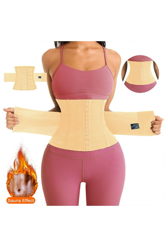 High-Elastic Abdominal Support Belt Waist Cincher Mesh Breathable Postpartum Shapewear Body Sculpting Waist Trainer Fitness Compression Sauna Effect Slimming Tummy Control