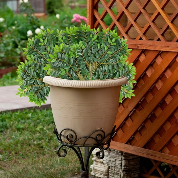 CxhicLuv High Simulation Plastic Elm Branches, Realistic Faux Green Plant Leaves, Set of 12 Decorative Branches for Home, Office, and Outdoor Spaces, Perfect for DIY Greenery & Holiday Decorations