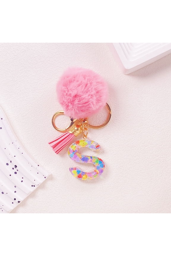Initial Letter Keychains, Personalized Accessories with 26 Letter Options, Practical for Keys, Bags & Travel, Cute Style for Couples, Children, Ideal for Birthdays & Parties