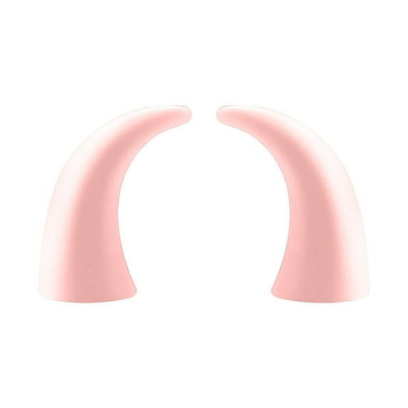CxhicLuv Little Horned Devil Car Ornament, Calf Horn Demon Decoration Unique Style, Safe Material, Easy Installation – Ideal for Car Decor, Interior Beautification Young Car Owners, Pink