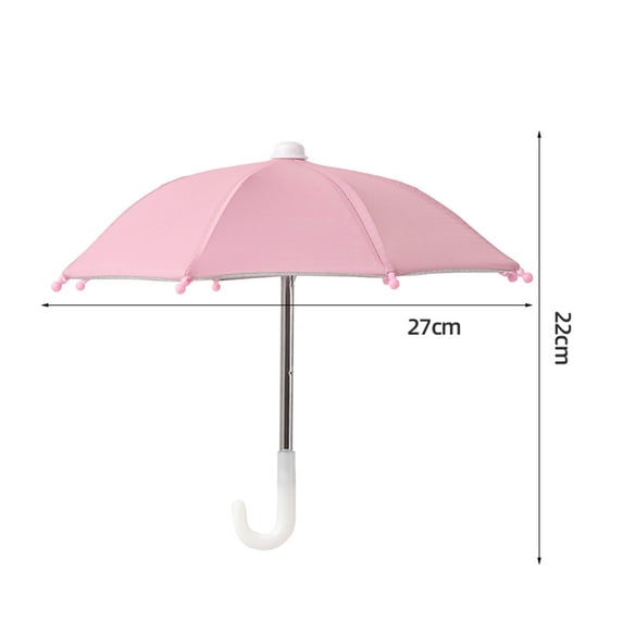 CxhicLuv Mini Biker Umbrella, Small Portable Art Deco Sunshade, Fashionable Handheld Umbrella for Protection & Decoration, Lightweight & Compact for Travel, Unique Design for Indoor & Outdoor