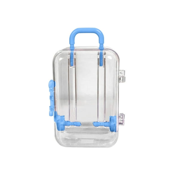 CxhicLuv Mini Plastic Suitcase Candy Box, Cute Travel Jewelry Storage Box, Wedding Decoration Storage Container for Rings, Necklaces & Small Accessories, Christmas Tree Ornament & Home Decor
