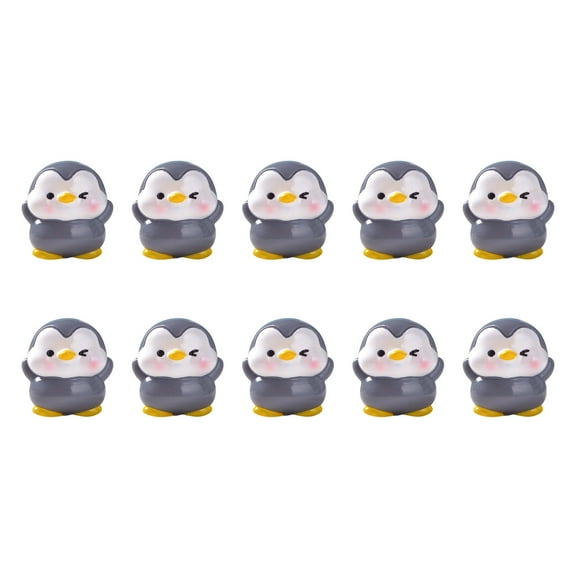 CxhicLuv Miniature Penguin Figurines, Cute Resin Penguin Decorations for Christmas Tree, DIY Garden & Party Decor, Small Penguin Models for Home & Office, Creative Holiday Gift Accessories