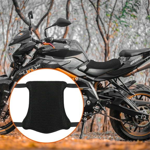 CxhicLuv Motorcycle Seat Cover Mesh, Heat Insulation, Anti-Slip – Universal Sunscreen Cushion, Perfect for Long-Ride, Hot Days, Suitable for Motorcycle Riders