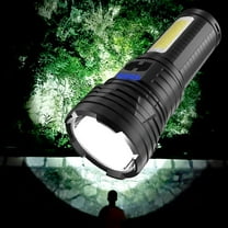 CxhicLuv Multifunctional Flashlight 6.3×2.5 Inch 3-Light Modes, Large Battery, Waterproof – Telescopic LED Torch, Suitable for Camping, Hiking, Emergencies, Great for Outdoor Enthusiasts