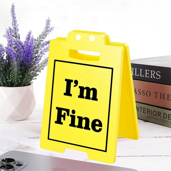 CxhicLuv Office Prank Gift Sign, Funny Motivational Acrylic Desk Ornament, Office Decorations for Coworkers, Inspirational Desk Sign for Office & Home, Christmas Gifts for Women