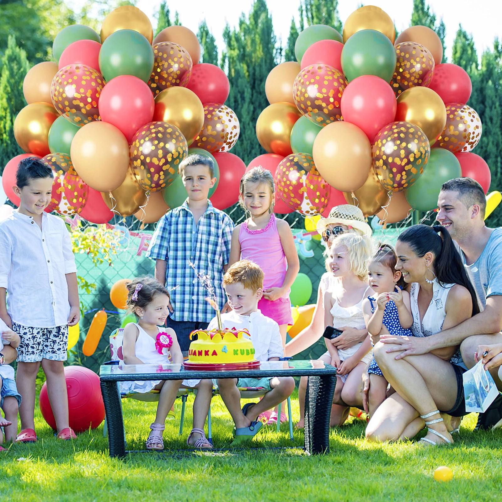 CxhicLuv Party Balloon Bundles, Multi-hue Balloons, for Barbecue ...