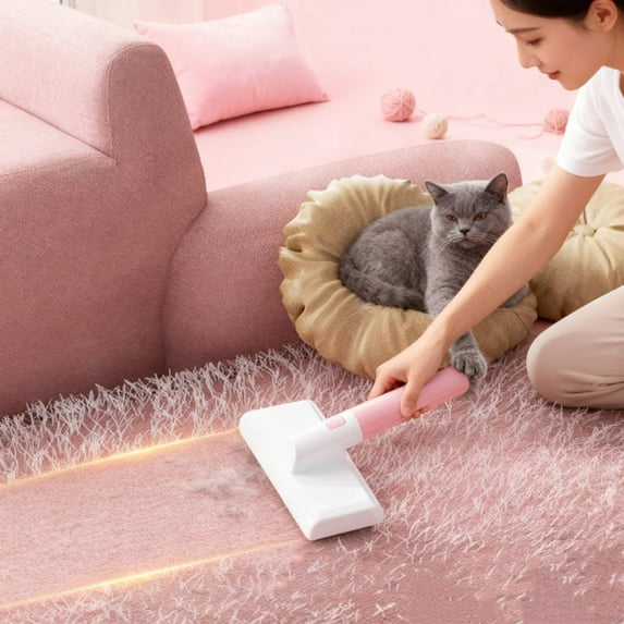 CxhicLuv Pet Hair Remover Brush, Dual-Sided Cat & Dog Dehairing Tool, Effective Fur Cleaner for Furniture, Clothes & Carpets, Portable & Convenient Pet Fur Remover for Home & Car