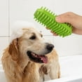 thumbnail image 1 of CxhicLuv Pet Rubber Shampoo Brush for Dogs and Cats, Silicone Massaging Brush for Small & Large Pets, Ergonomic Dog Bath Brush, Gentle Shampooing & Shedding Brush for Pet Grooming, Black/Green/Red, 1 of 6