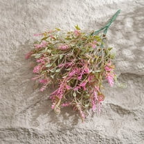 CxhicLuv Petite Imitation Flower Bouquet, Artificial for Wedding & Home, Lifelike for Wall Decor, Valentine's Day, Christmas & Thanksgiving, Ideal for Decor Enthusiasts, 10.4x3.1 inches, Hot Pink