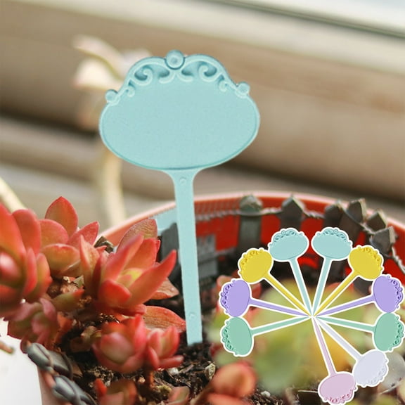 CxhicLuv Plastic Plant Labels 1.9×2.4×7 Inch, 12pcs, T-Type, Reusable – Ideal for Gardens, Potted Plants, Perfect for Gardeners, Plant Enthusiasts