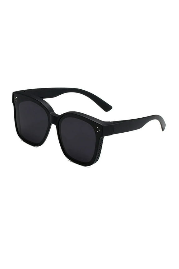 Polarized Myopia Sunglasses, Clip-on, 5-layer Lenses, Anti-glare, Perfect for Driving, Outdoors, Clear & Comfortable, Suitable for Myopia Users, Sports Fans, Black