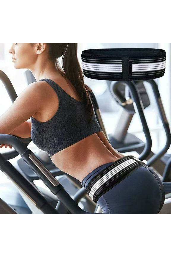 Postpartum Belly Band, Adjustable, Breathable, Supportive, Perfect for Post-Birth, Workouts, Looped Fabric & Pain-Relief, Suitable for Moms, Fitness Enthusiasts, Black