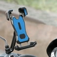 thumbnail image 1 of CxhicLuv Rearview Mirror Phone Mount 5.4×3.5×1.2 Inch Anti-Slip Pads, Quick Lock – Bike Navigation Holder, Perfect for Motorcycles, Scooters, Great for Commuters, Blue, 1 of 6