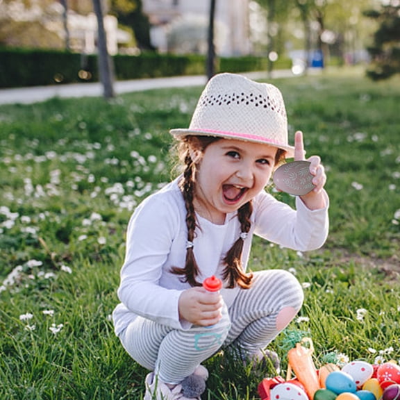 CxhicLuv Resin Sculpture, Floral Ornament, European Style Easter Desktop Decor, Holiday Supplies, Festive Art Addition, Collectors, Homeowners