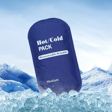 CxhicLuv Reusable Ice Pack, Soft Gel Cold Pack (2-Pack), Leak-Proof, Hot/Cold Use, Therapeutic – Ideal for Home, First Aid, Post-Injury, Suitable for Athletes, Pain Relief Seekers, Sky Blue