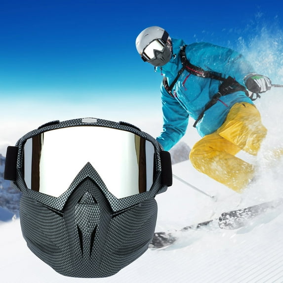 CxhicLuv Snow Goggles, Antifog, Antiscratch, UV Protection – Motorcycle Helmet Goggles, Ideal for Skiing, Outdoor Riding, Perfect for Winter Sports Enthusiasts