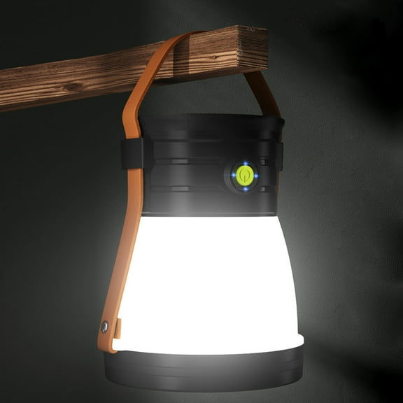 CxhicLuv Solar Camping Lantern 3.9×5.3 Inch 1000-Lumen, 3-in-1 Design, Power Bank – USB/ Solar-Rechargeable Tent Light, Suitable for Hiking, Power Outages, Great for Campers