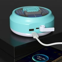 CxhicLuv Solar Camping Lantern, 5.3×2.2 Inch Rechargeable Tent Light – 300LM, 4 Modes, 10000mAh Power Bank – Ideal for Camping, Hiking, Campers, Explorers, Blue