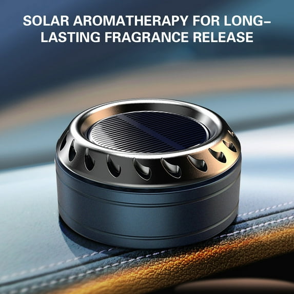 CxhicLuv Solar Car Aromatherapy Diffuser, Portable Perfume Machine for Cars & Home, Aromatherapy Tablets, Long-Lasting Scented Car Air Freshener, Stylish Interior Decor for Vehicles & Offices