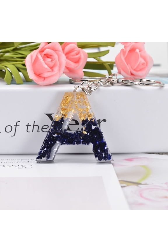 Sparkling Crystal Key Chain, Personalized 26 English Letter Pendant, Stylish Car & Bag Keyring, Christmas Gifts for Women, Durable Crystal Keychain for Holiday Decor & Gifting