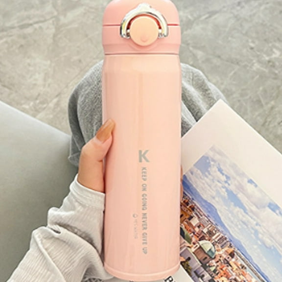 CxhicLuv Stainless Steel Insulated Reusable Cup for Hot & Cold Drinks, Leak-Proof Travel Mug for Men and Women, Large Capacity Thermal Water Bottle with Push Button Lid, Durable and Easy to Carry