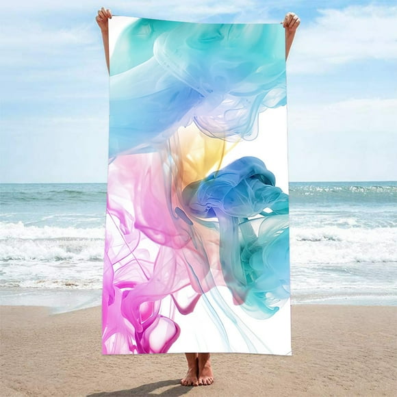 CxhicLuv Stripe Microfiber Beach Towel, 31.5×63 Inch, Quick-Dry, Absorbent, Large, Ideal for Beaches, Pools, Polyester & Fade-Resistant, Suitable for Adults, Kids