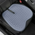 thumbnail image 1 of CxhicLuv Summer Car Seat Cushion, Auto Ventilated Cool Pad, Ice Silk Breathable Universal Two-Piece, Vehicle Seat Comfort Accessories, Heat Relief Tools for Summer Drivers, Car Owners, Gray, 1 of 6