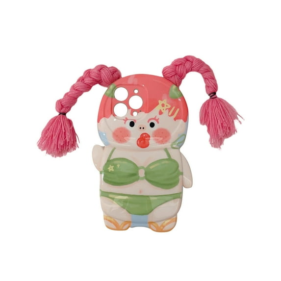 CxhicLuv Summer Funny Swimsuit Phone Case for iPhone 14 Series, High-Quality Printing & Durable Material, Fits All Ports, Adorable Accessory for Girls, Ideal Gift for Holidays