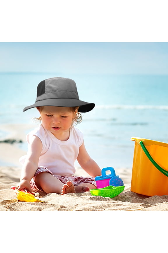 Surf Cap, Outdoor Sun Hat 12.5×12.5 Inch – Adjustable Strap, Lightweight, Quick-Dry – Great for Boating, Hiking, Boaters, Hikers, Dark Gray