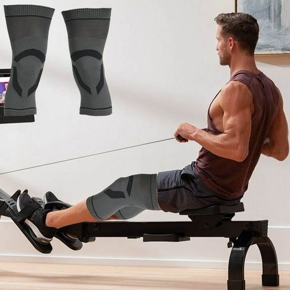 CxhicLuv Thin Knee Pads 10.8×6.9 Inch Polyester, High-Elastic – Compression Patella Support, Ideal for Running, Cycling, Fitness, Perfect for Athletes, Black