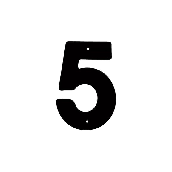 CxhicLuv Three-Dimensional Iron Art House Number Sign, Decorative Address Number Plaque, Industrial Style Outdoor House & Garden Sign, Customizable Iron Letters with Screws for Homes and Shops